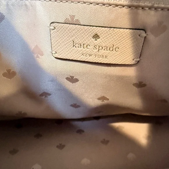 Kate Spade Colorblock Satchel Crossbody Black White Beige Gold - Picture 4 of 9